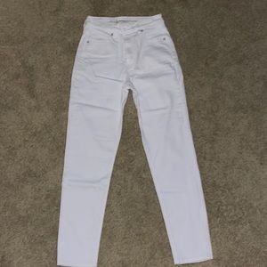 White American Eagle Mom Jeans Size 0 Regular